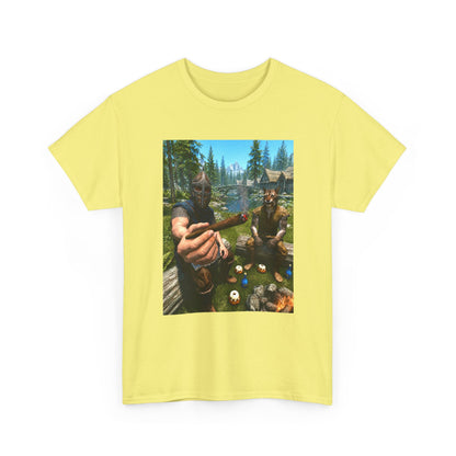 Dragonborn Khajiit Blazing In Skyrim Tee