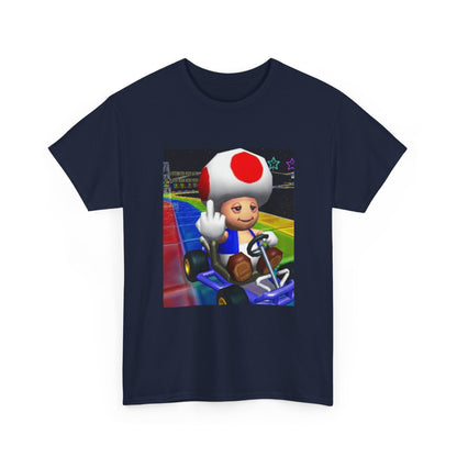 Stoned Toad Driving Kart Flipping Bird