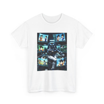 Sci-Fi Robot Flipping Off Goku and Vegeta