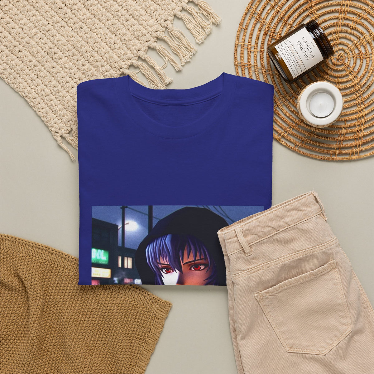 Rei Ayanami cruising GTA San Andreas Tee (Design 2)
