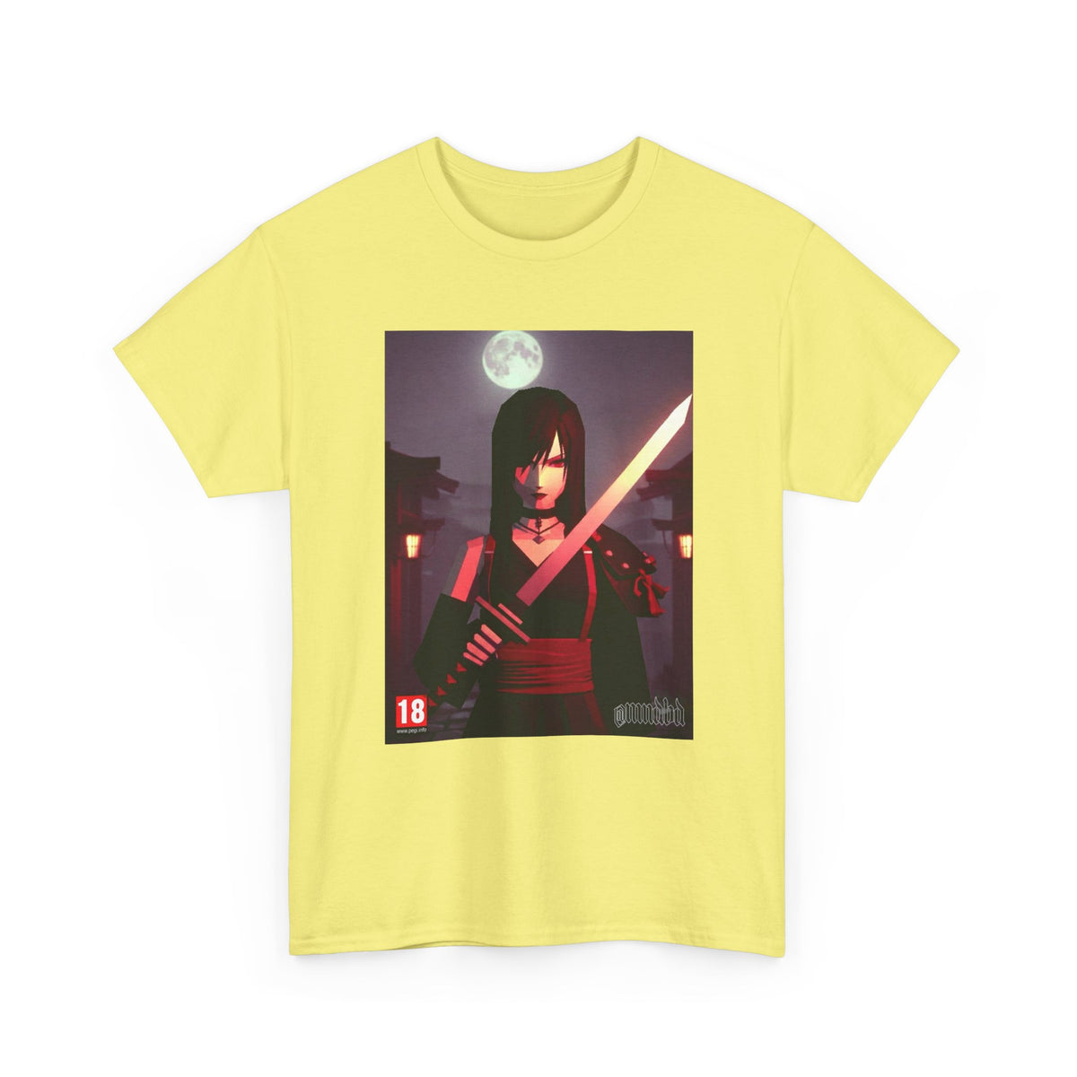 Samurai Warrior With Glowing Katana Tee