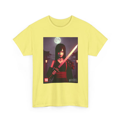 Samurai Warrior With Glowing Katana Tee