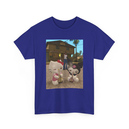 CJ And High Sanrio Characters In Grove Street Tee