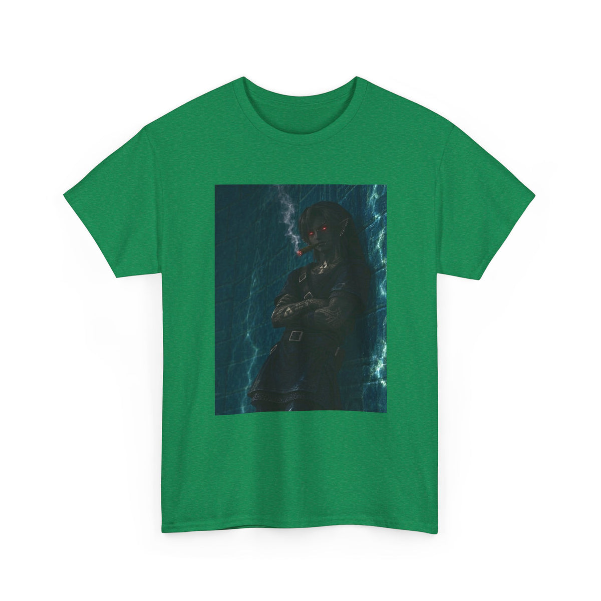 Dark Link Smoking A Lit Cigar Tee
