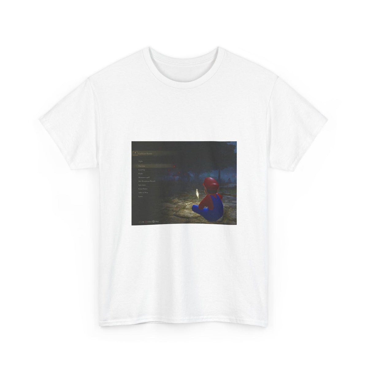 Mario Meditating In Laskyar Ruins Tee