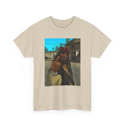 Gangster Jack Sparrow Flipping The Bird Tee