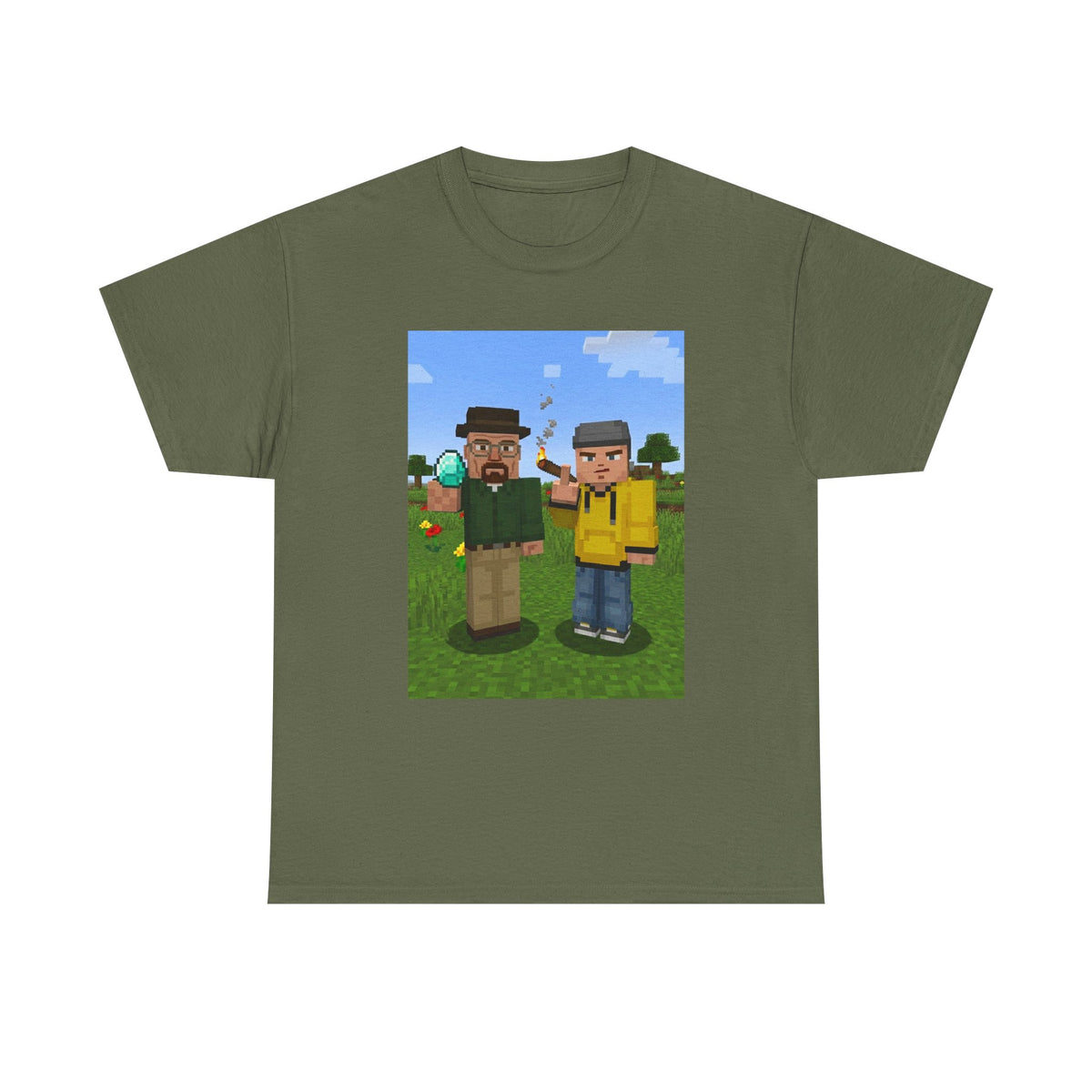 Blocky Chemist And Apprentice Smoking