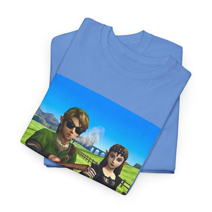 Link And Zelda Passing A Blunt Tee