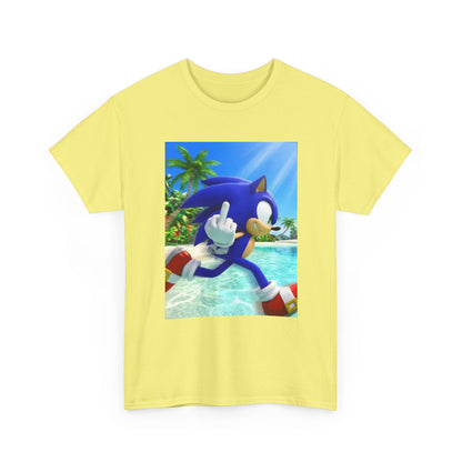 Sonic Flipping Off In Paradise Tee