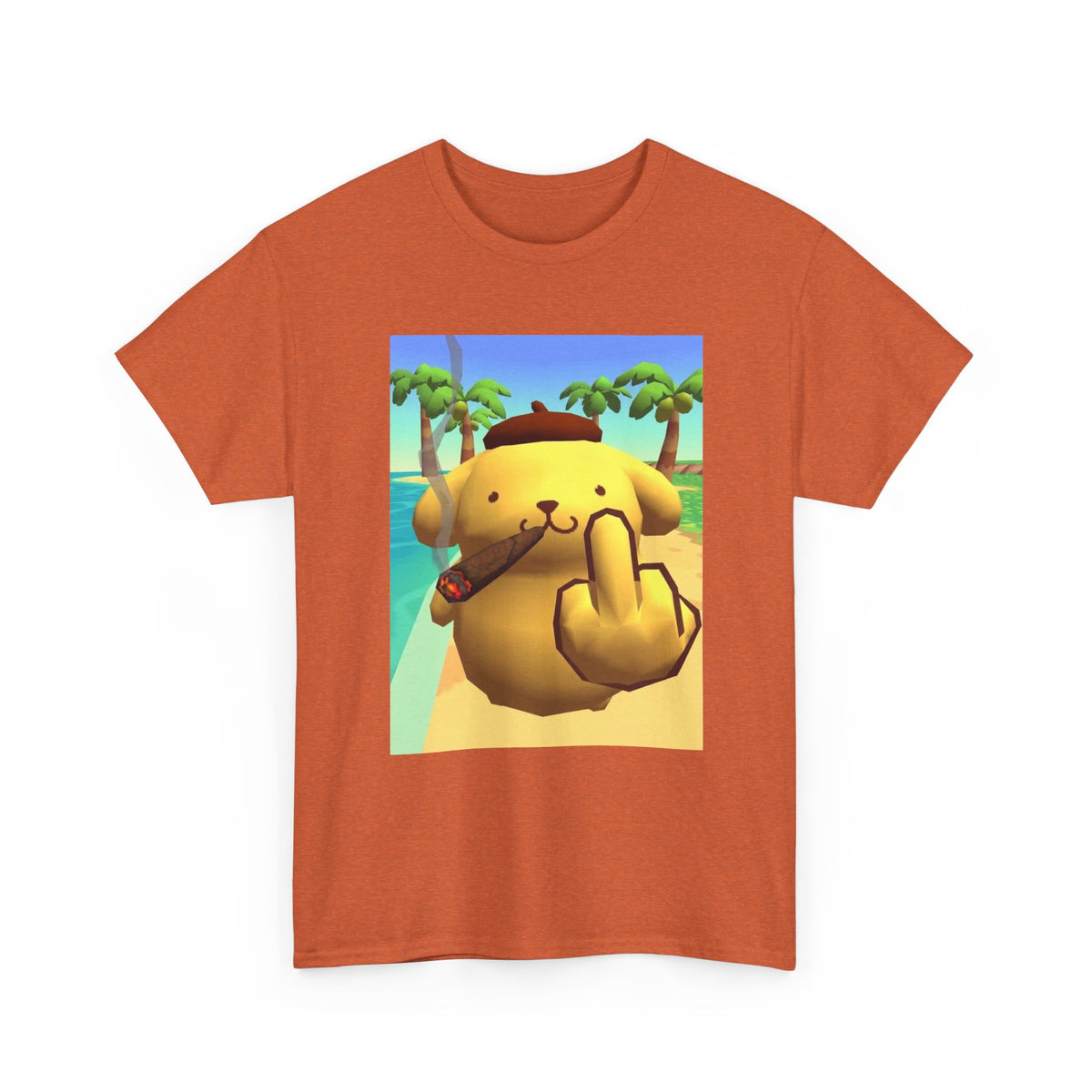 Pompompurin Smoking And Flipping The Bird