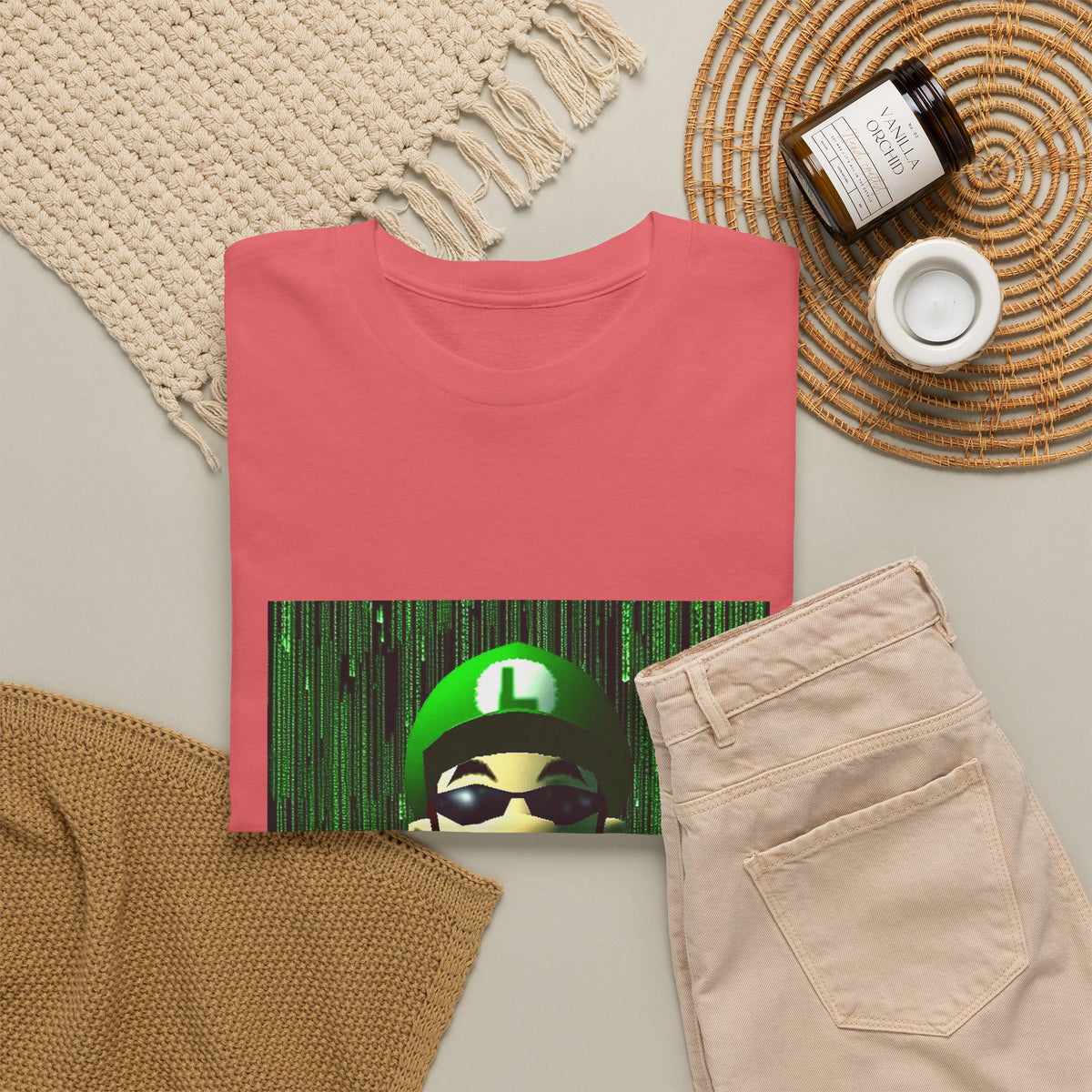 Matrix Luigi Smoking In The Glitch