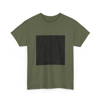 Neon Figure In Cyber Shower Tee