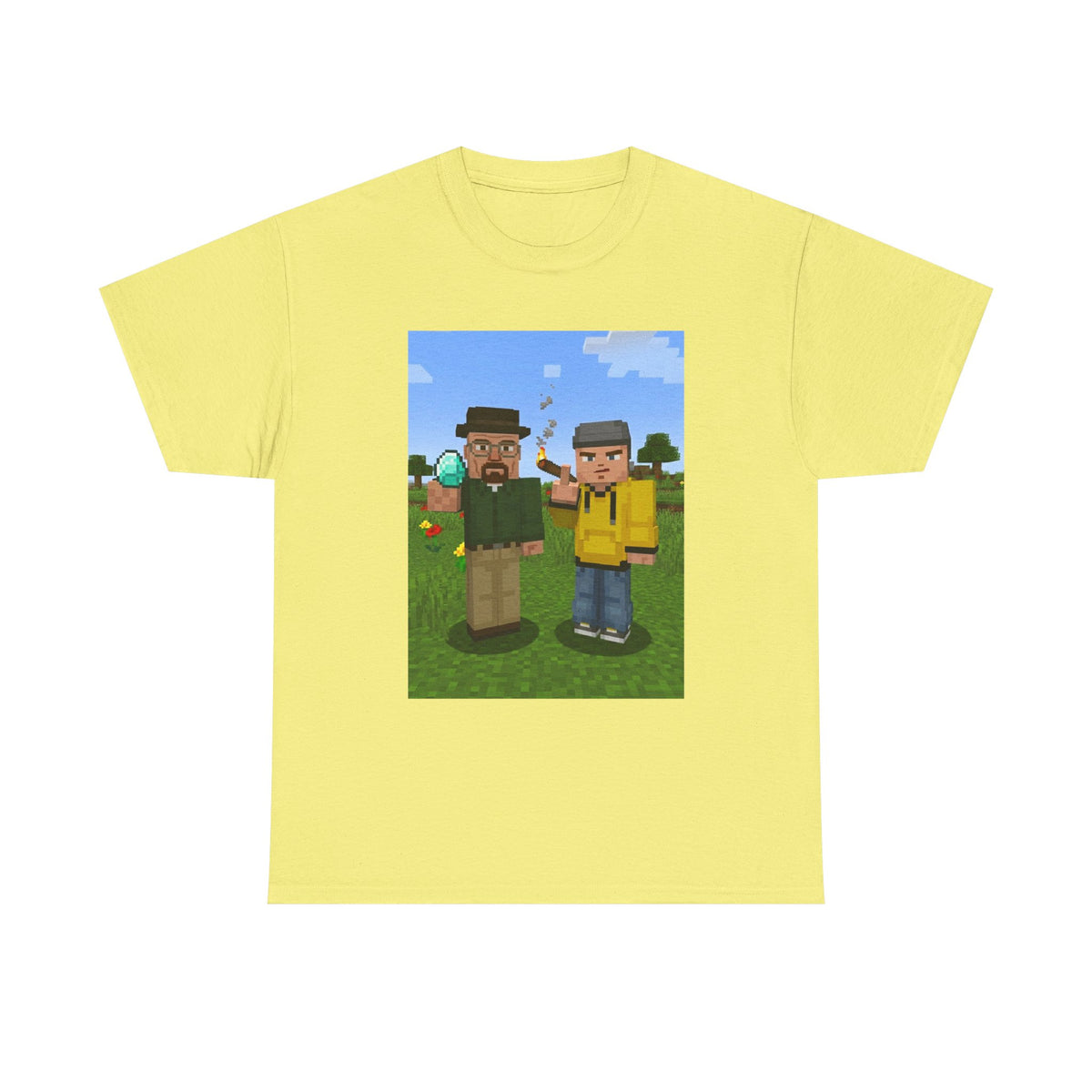 Blocky Chemist And Apprentice Smoking
