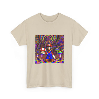 Tripping Mario Holding A Super Mushroom