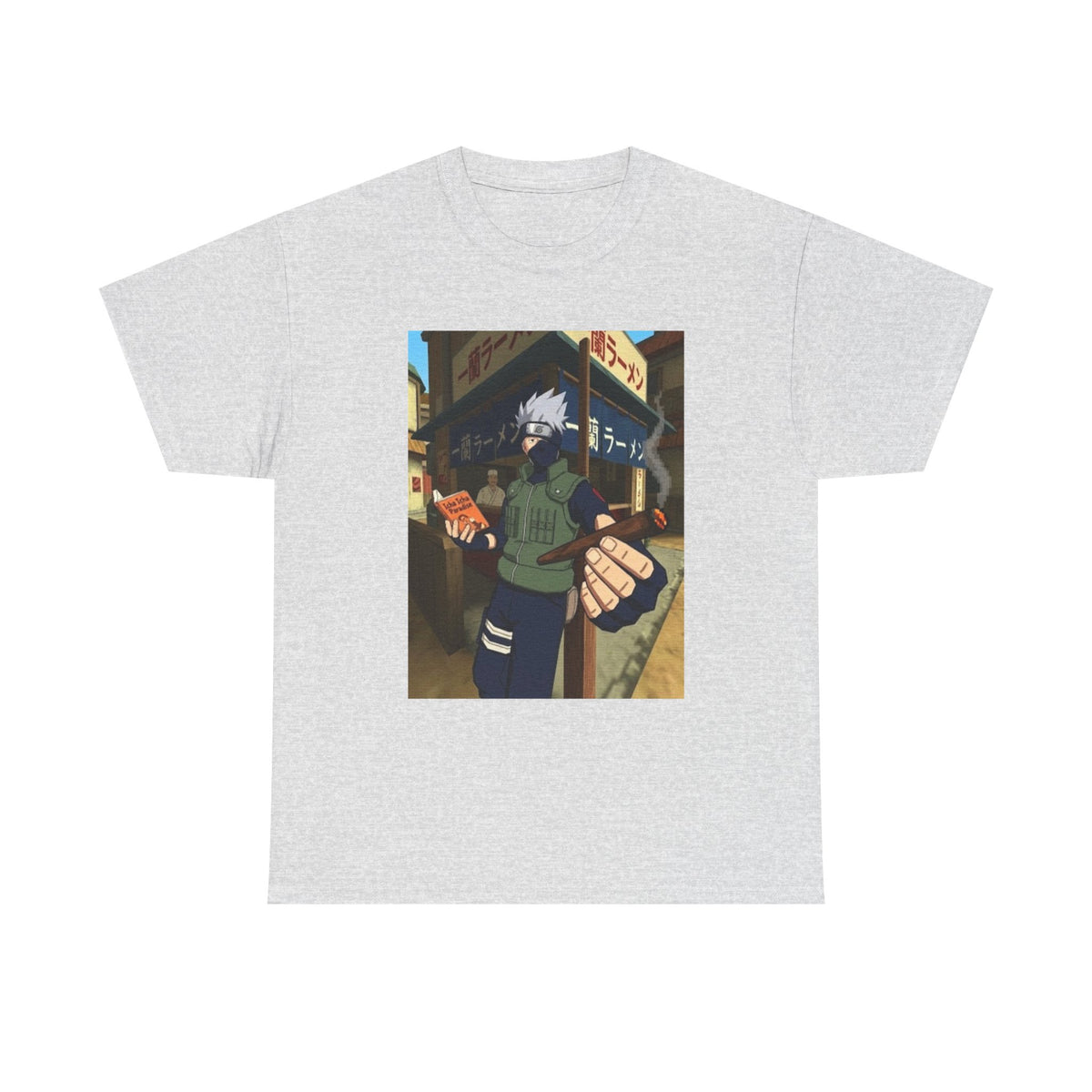 Kakashi Relaxing With Blunt And Book Tee