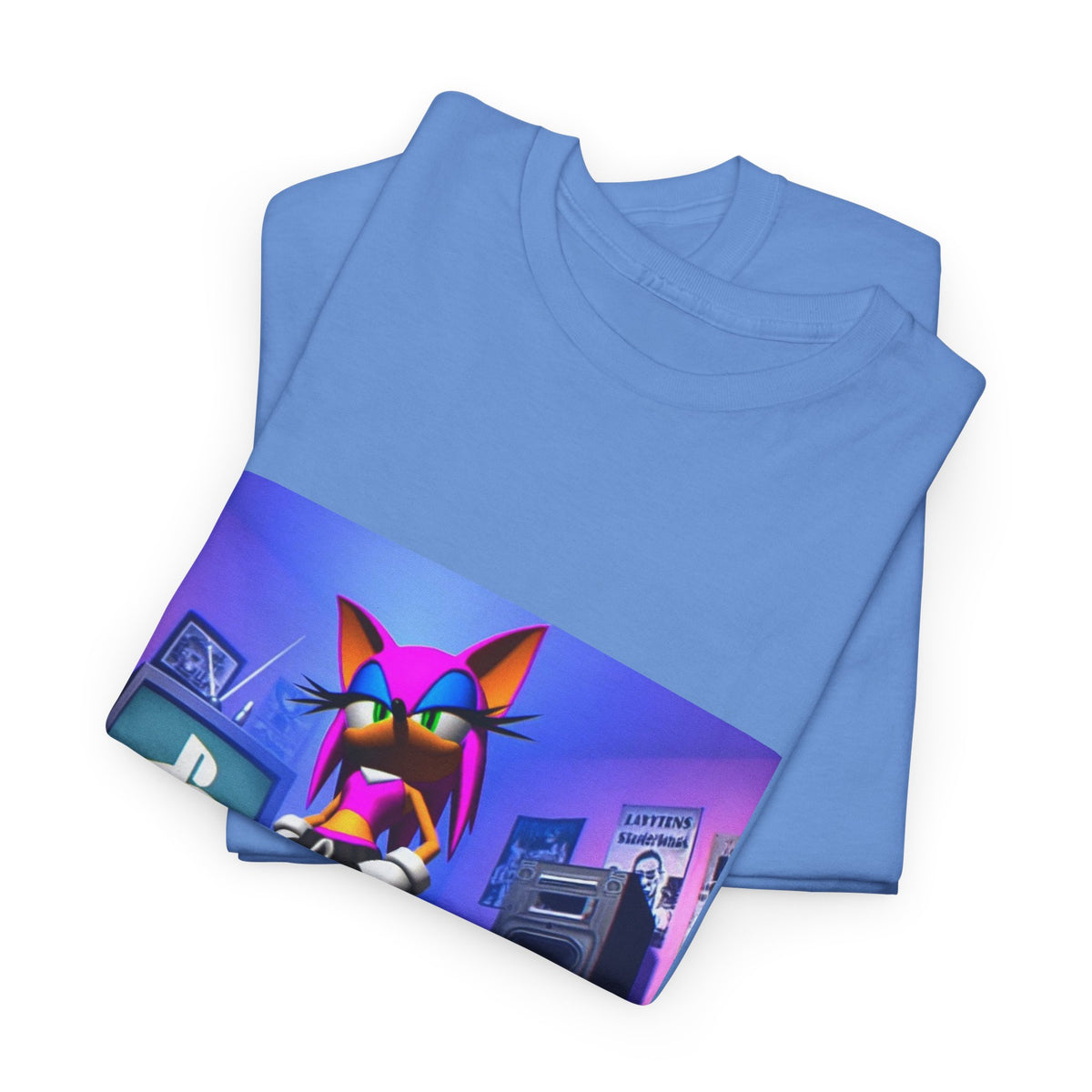 Pink Sonic-Style Character In Y2K Drip
