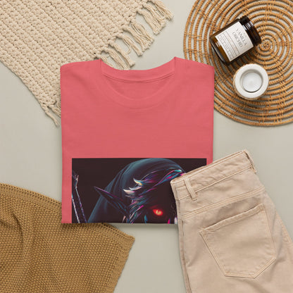 Chrome Dark Elf With Glowing Eyes Tee