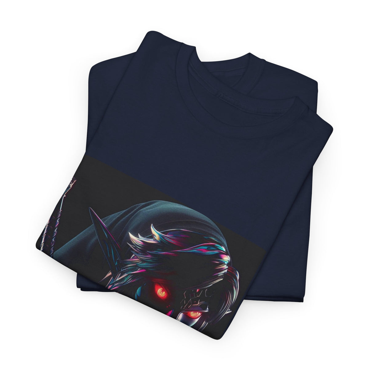 Chrome Dark Elf With Glowing Eyes Tee