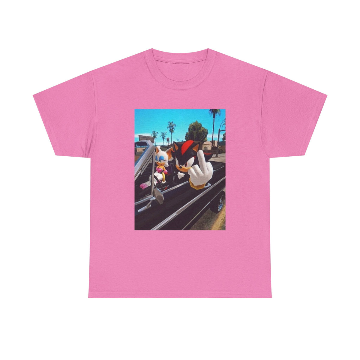 Shadow And Rouge Flipping The Bird Tee