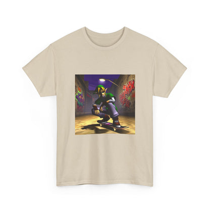 Skater Elf Smoking In Alleyway Tee