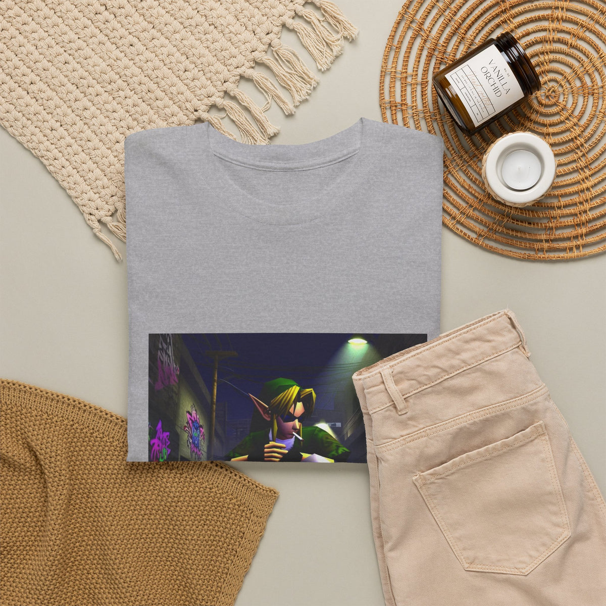 Skater Link Smoking In The Alley Tee (Design 7)