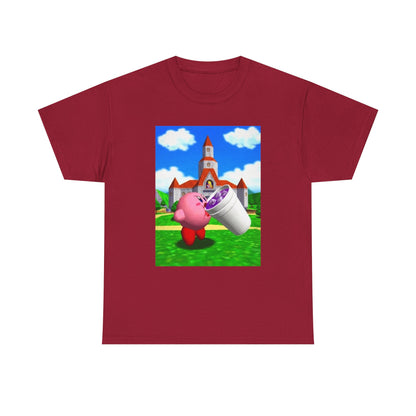 Kirby Sipping Lean At Peach's Castle
