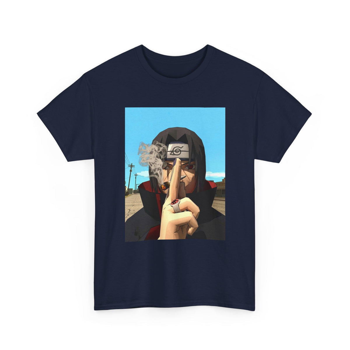 Itachi Uchiha Smoking Cigar Streetwear Tee
