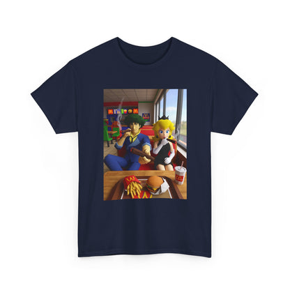 Spike and Peach Smoking Fast Food Tee