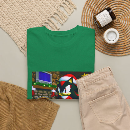 Shadow The Hedgehog Christmas Drip Tee