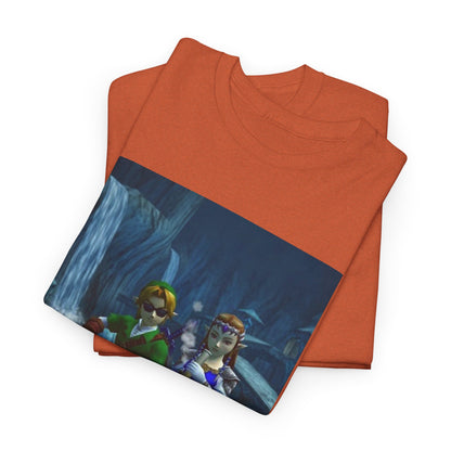 Link And Zelda Chilling With A Bong Tee