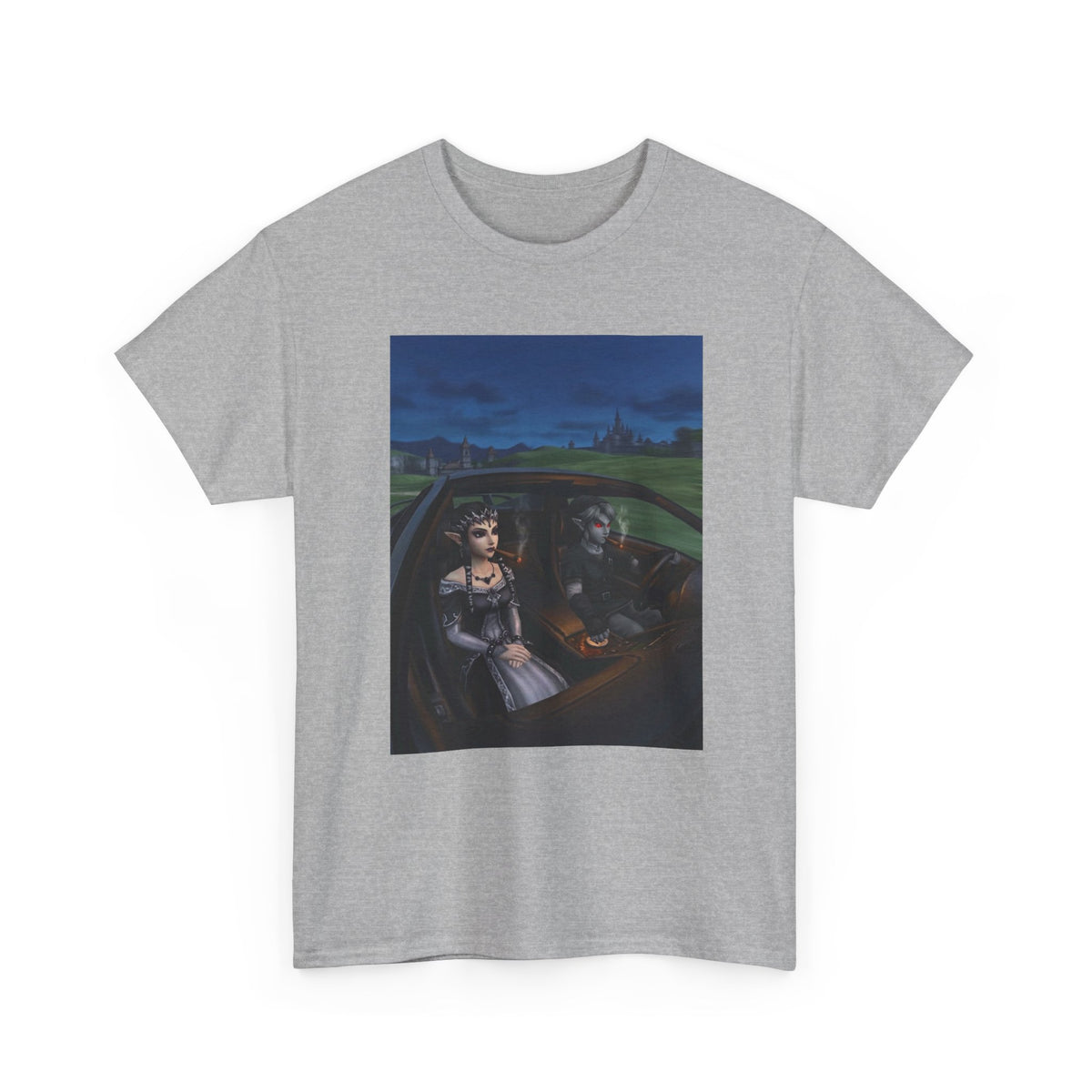 Dark Link And Midna Smoking In Car Tee