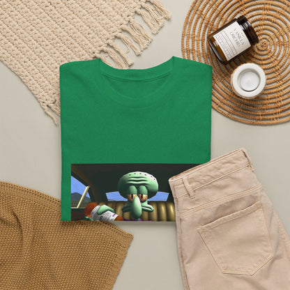 Squidward Pouring Lean In Car Tee