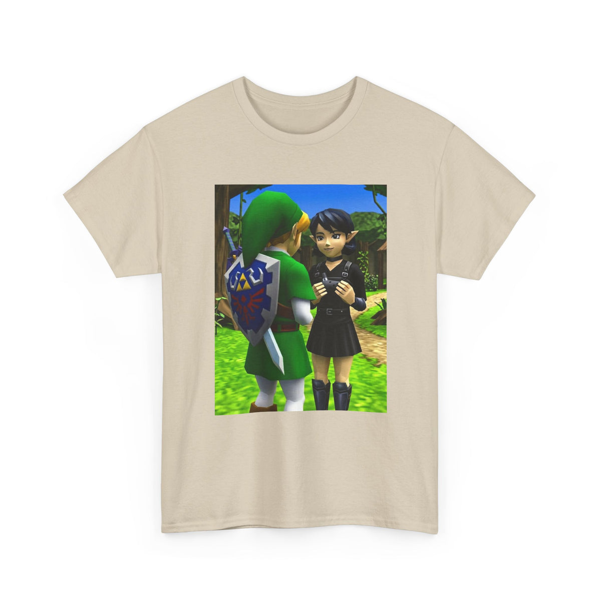 Link And Ocarina Girl Meeting