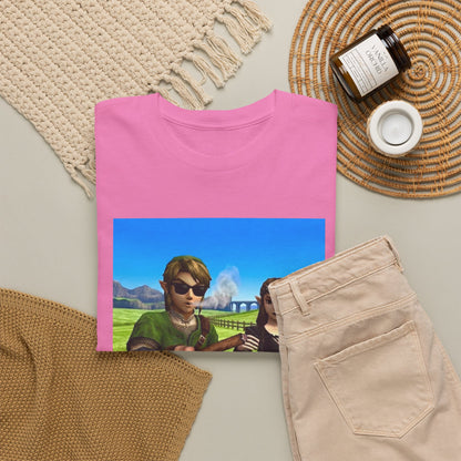 Link And Zelda Passing A Blunt Tee