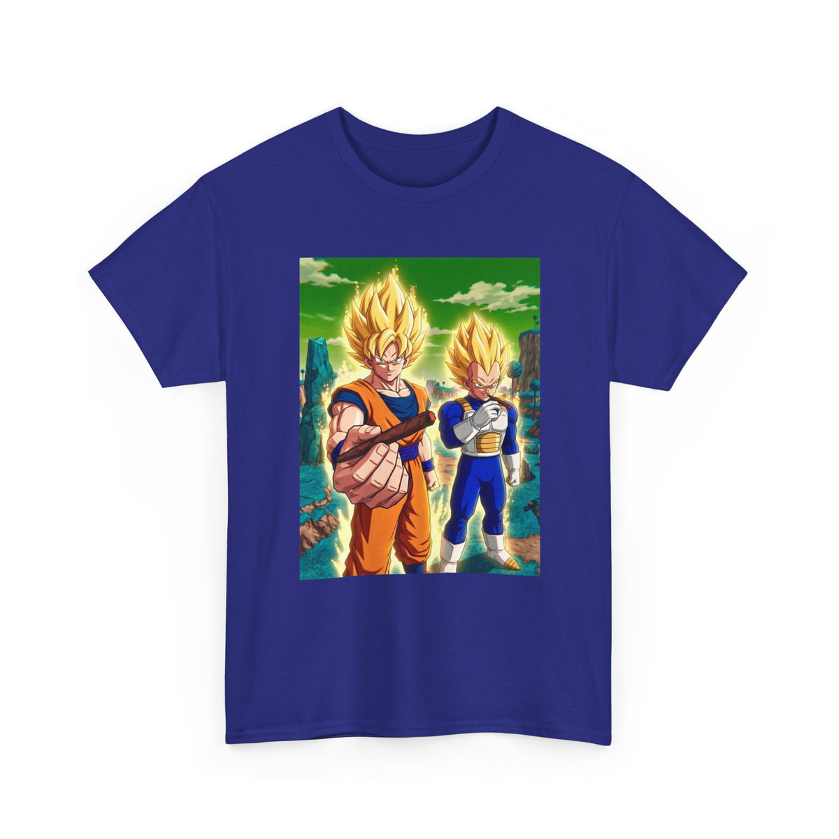 Goku and Vegeta Powering Up With Blunts