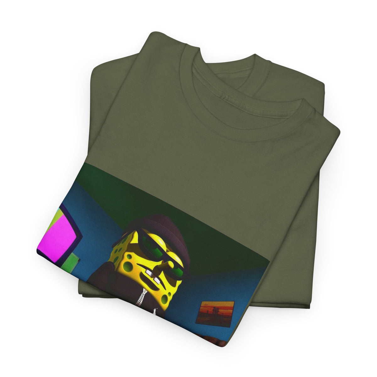 Blinged-Out Sponge Dude Chilling Tee