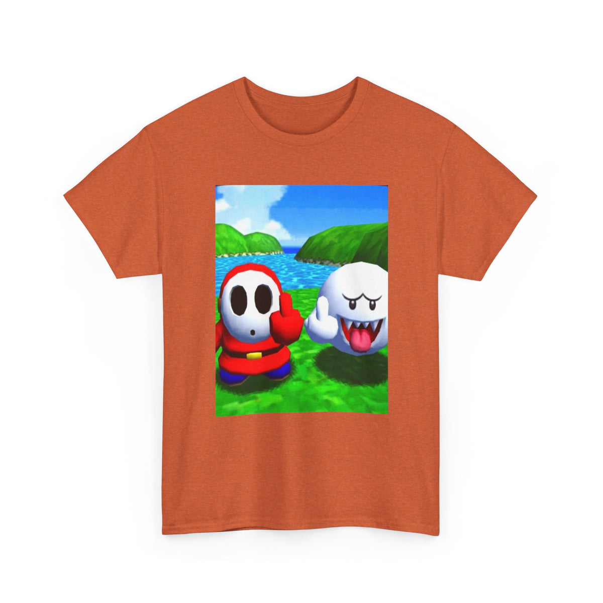 Shy Guy And Boo Middle Fingers Tee