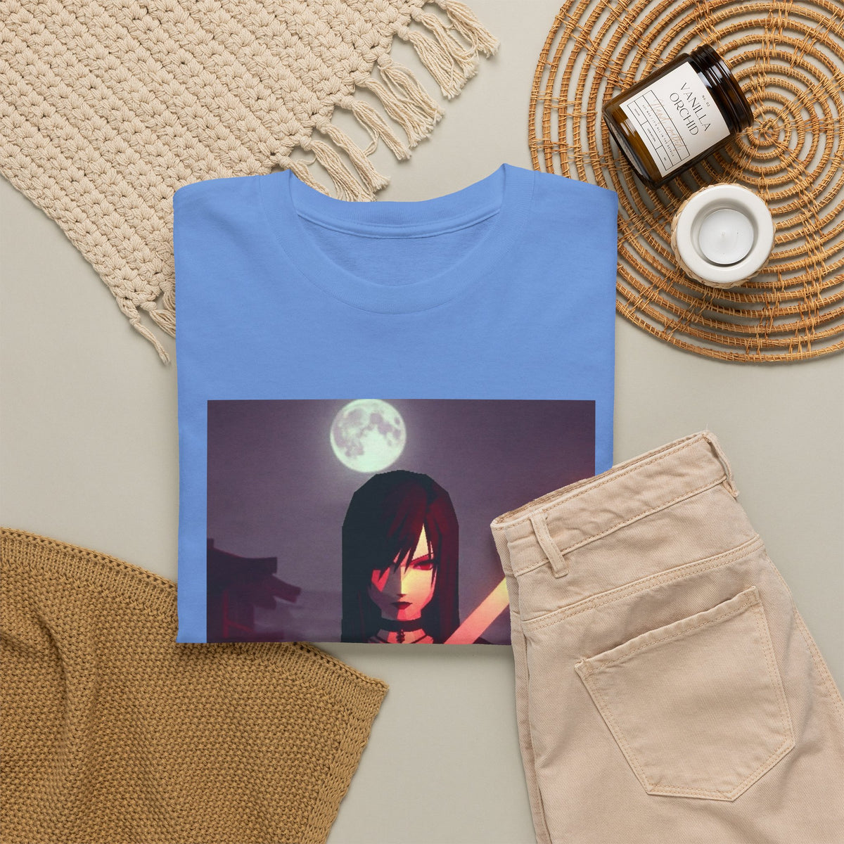Samurai Warrior With Glowing Katana Tee