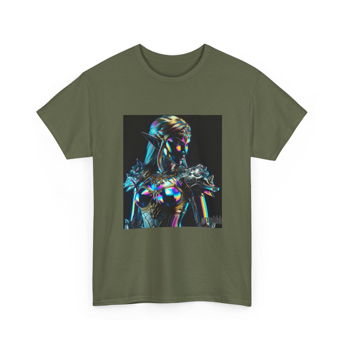 Holographic Elf Princess Chrome Armor Tee
