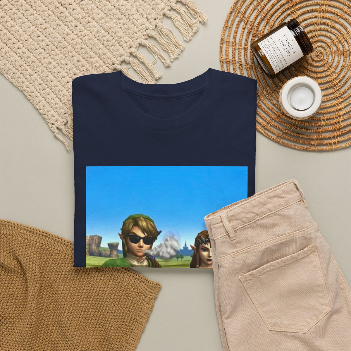 Link And Zelda Chilling With Blunts Tee