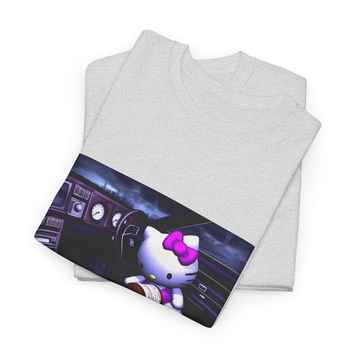 Hello Kitty Pours Lean In Car Tee