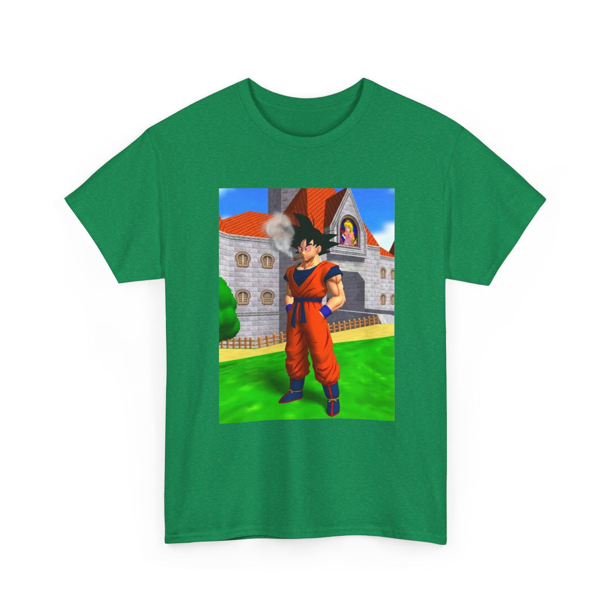 Goku Blazing Outside Peach's Castle Tee