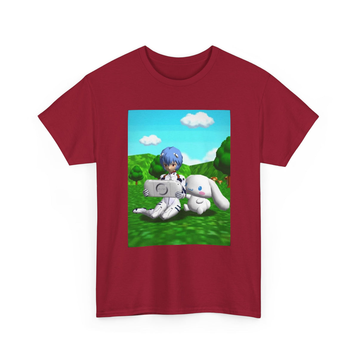 Rei Ayanami Gaming with Cinnamoroll Tee