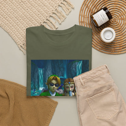 Link And Zelda Sharing A Smoke Tee