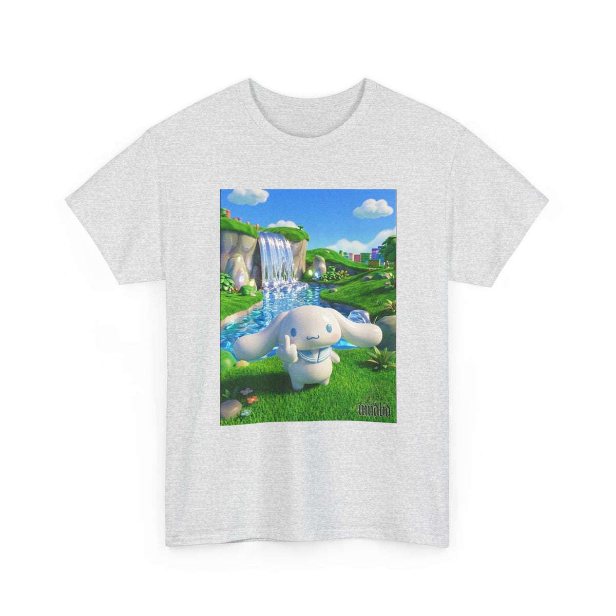 Cinnamoroll Flipping The Bird In Lush Landscape