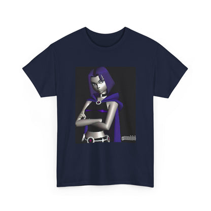Pixelated Raven Standing Arms Crossed Tee