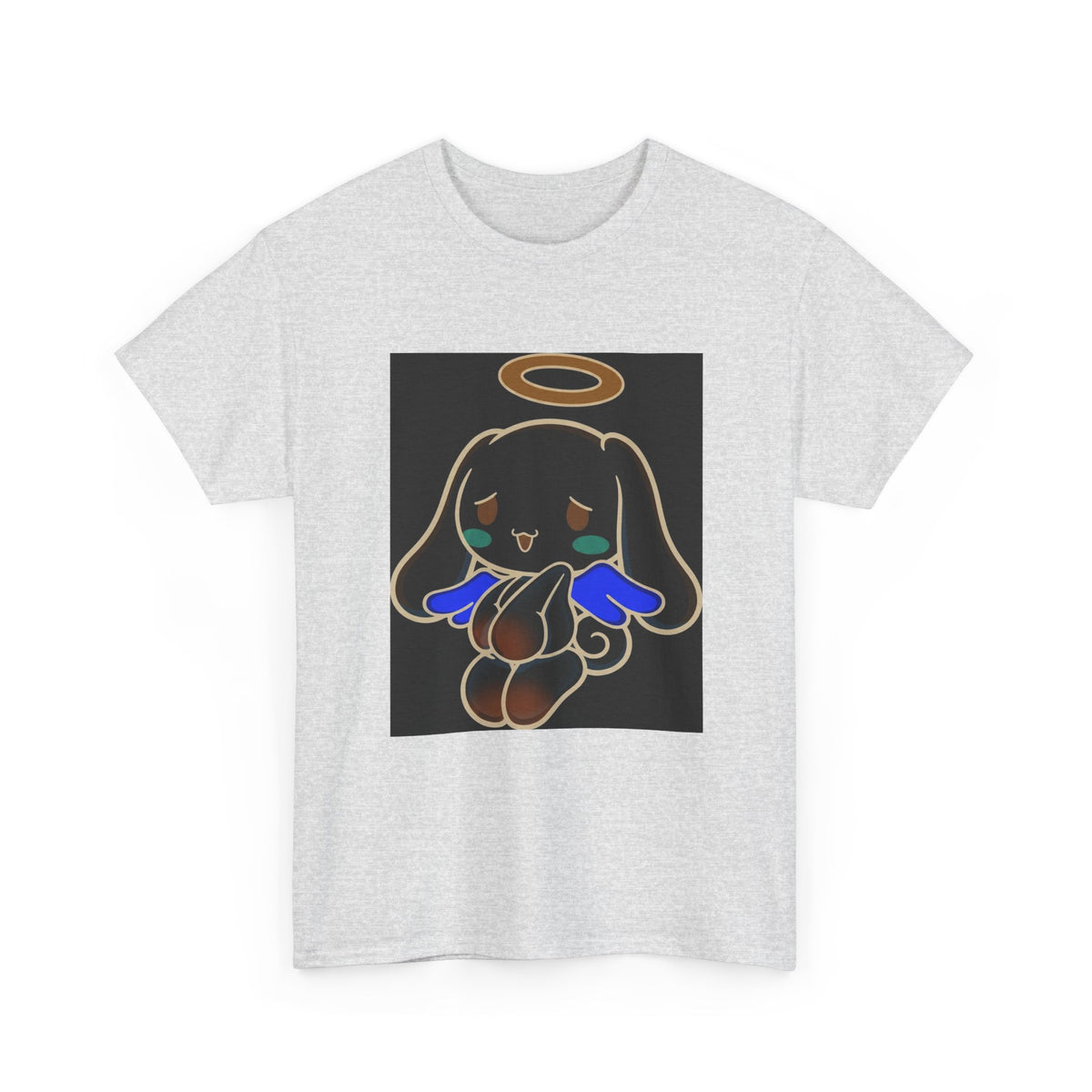 Melancholy Angel Dog Kneeling With Halo Tee