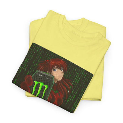 Asuka Wireframe Holding Monster Can