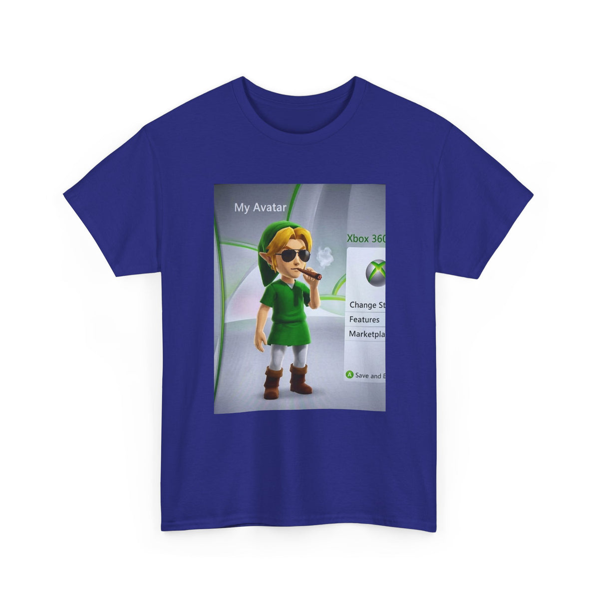 Stoner Link Xbox Avatar Puffing Blunt Tee