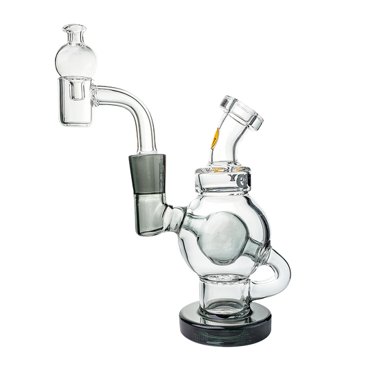 Goody Glass Orbit Mini Rig Kit 4.5" - Compact Dab Rig w/ Quartz Banger & Percolator